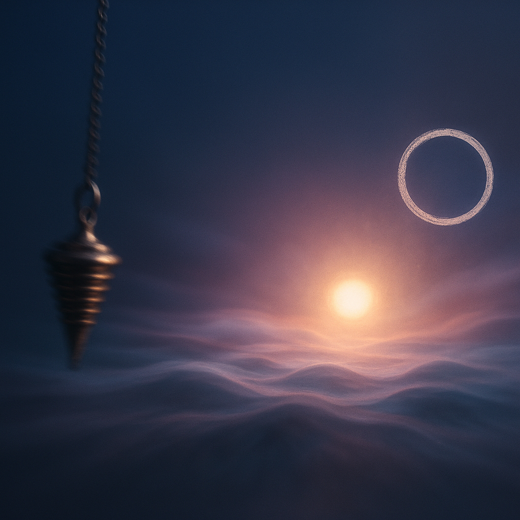 Illustration d'ensemble des tests (pendule, point lumineux, paysage mental, cercle de respiration)